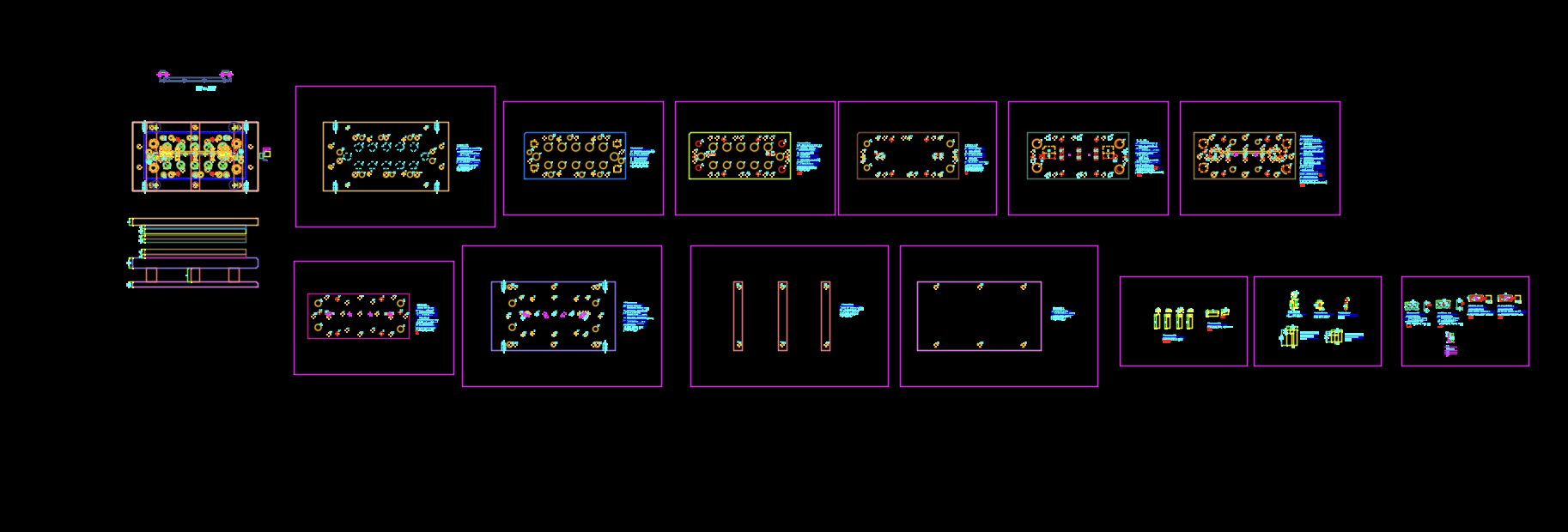 不锈钢铰链支架内侧80度折弯冲压模具图